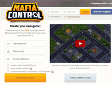 Tablet Screenshot of mafiacontrol.com